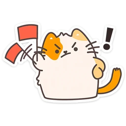 🚩 Стикер «Пушмяу» для Telegram