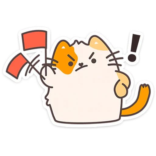 🐱 Стикер «Пушмяу» для Telegram