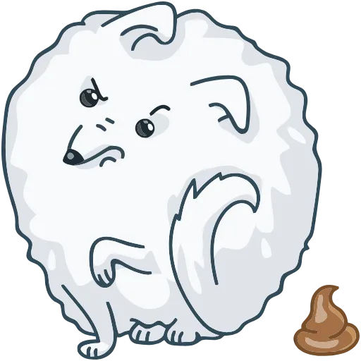 💩 Эмодзи «Пушок» для Telegram