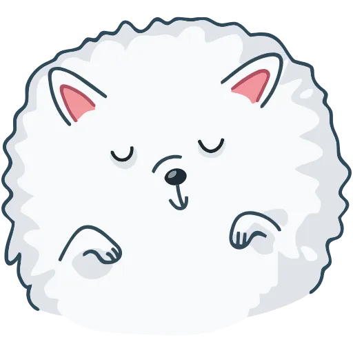 😌 Эмодзи «Пушок» для Telegram