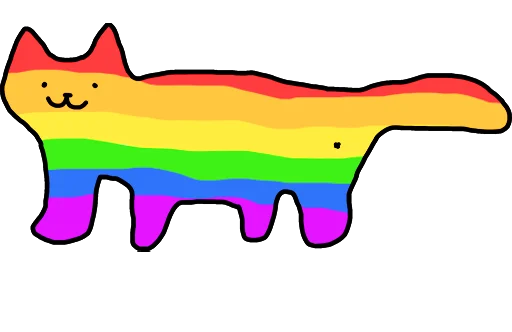 🏳️‍🌈 Стикер «пушок» для Telegram
