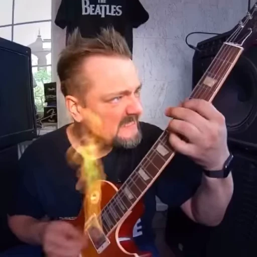 🎸 Стикер «Пушной для важных переговоров» для Telegram