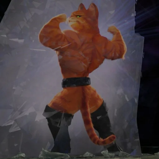 💪 Стикер «Gachi Puss in Bods» для Telegram