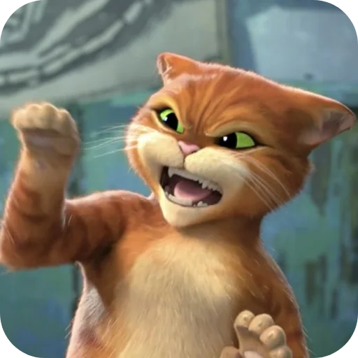 🤬 Стикер «Puss In Boots» для Telegram