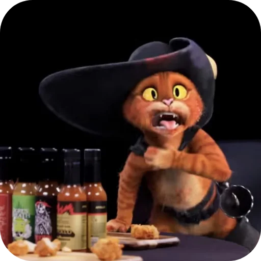 🍟 Стикер «Puss In Boots» для Telegram