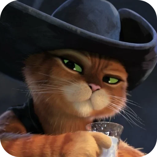 🤨 Стикер «Puss In Boots» для Telegram