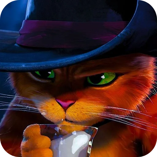 🍷 Стикер «Puss In Boots» для Telegram