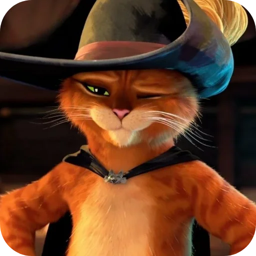 😉 Стикер «Puss In Boots» для Telegram