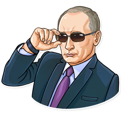 😎 Стикер «President Putin» для Telegram