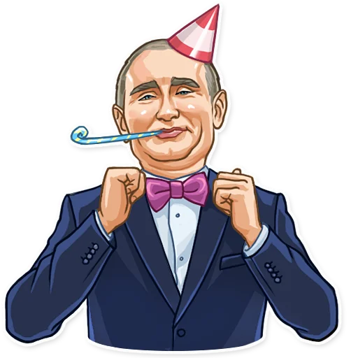 🥳 Стикер «President Putin» для Telegram