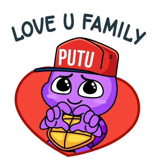 ❤️ Стикер «PUTU» для Telegram