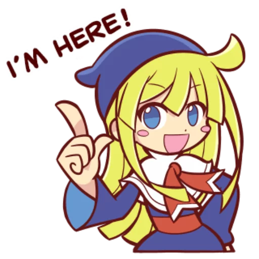 ☝ Стикер «Puyo Puyo!! LINE» для Telegram