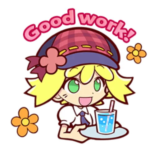💮 Стикер «Puyo Puyo!! LINE» для Telegram