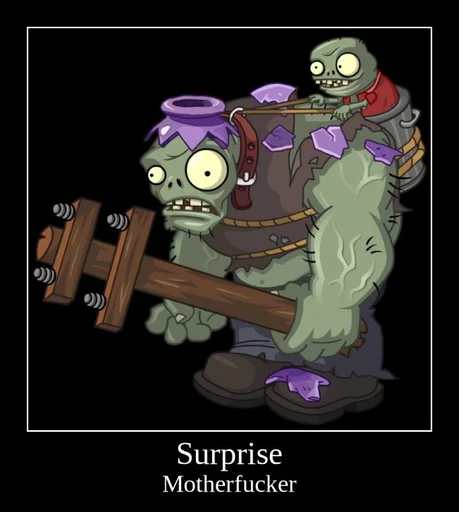 🎁 Стикер «PvZ 2 демотиваторы» для Telegram
