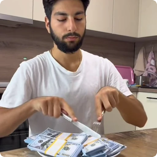 🍽 Стикер «Money Деньги» для Telegram