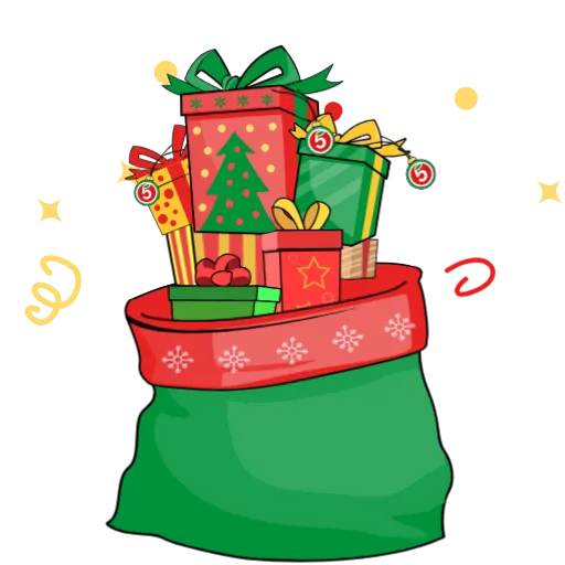 🤩 Стикер «Новый год с Пятерочкой» для Telegram