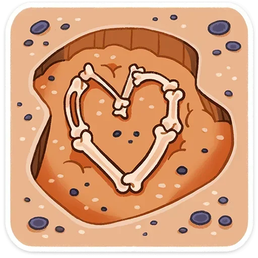 ❤ Стикер «Песик Берт» для Telegram