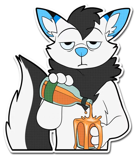 🍻 Стикер «Pyre & Clockie» для Telegram