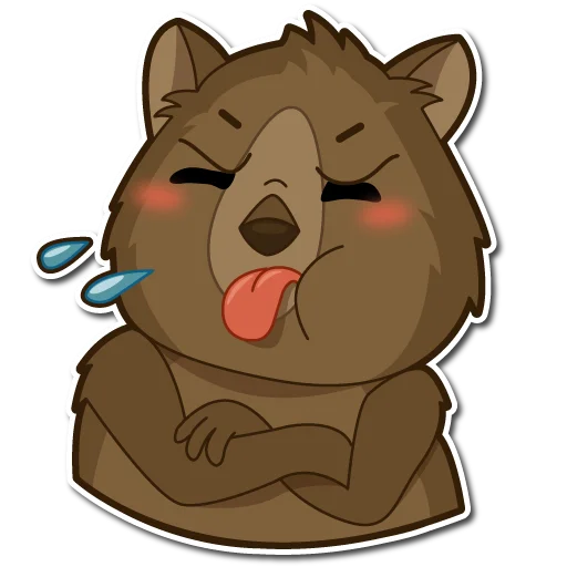 😛 Стикер «Квокка» для Telegram