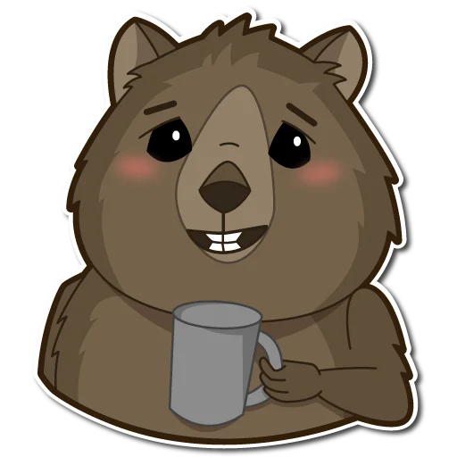 😬 Стикер «Квокка» для Telegram