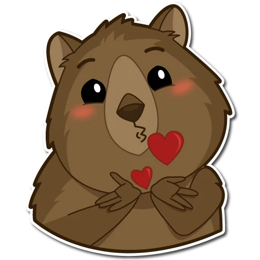 😘 Стикер «Квокка» для Telegram