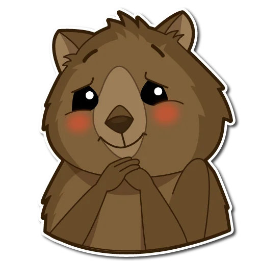 ☺️ Стикер «Квокка» для Telegram