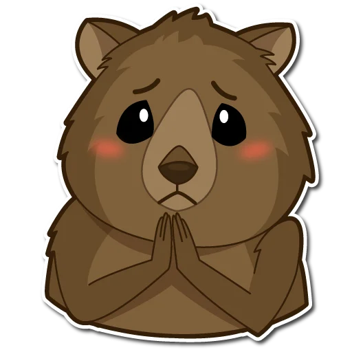 🙏 Стикер «Квокка» для Telegram