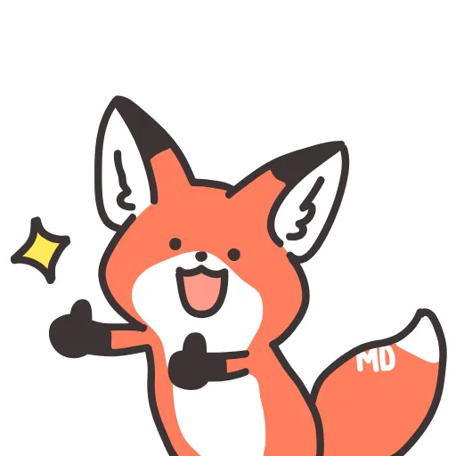 😃 Стикер «Q Red Fox» для Telegram
