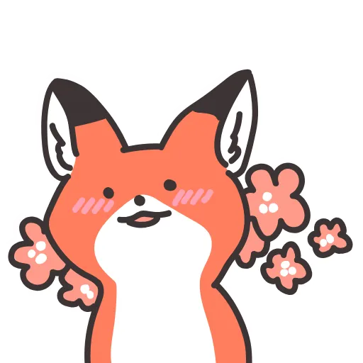 🥺 Стикер «Q Red Fox» для Telegram
