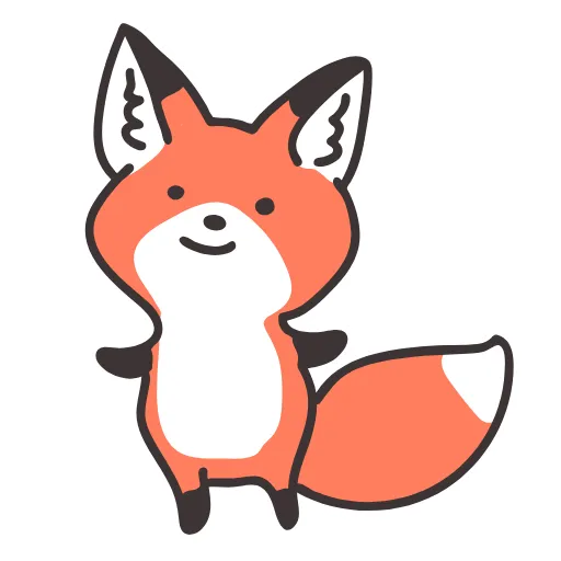 😐 Стикер «Q Red Fox» для Telegram