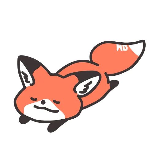😑 Стикер «Q Red Fox» для Telegram