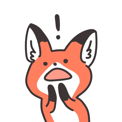 😟 Стикер «Q Red Fox» для Telegram