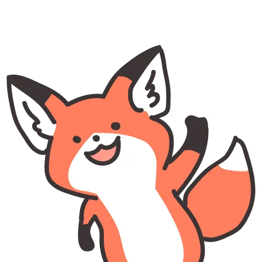 😃 Стикер «Q Red Fox» для Telegram