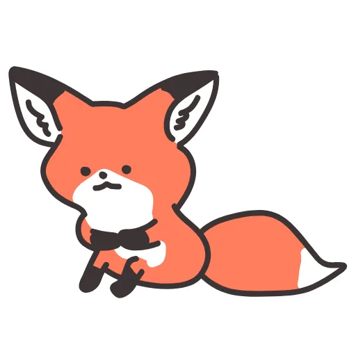 😔 Стикер «Q Red Fox» для Telegram