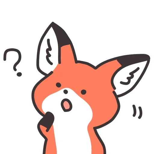 🤔 Стикер «Q Red Fox» для Telegram