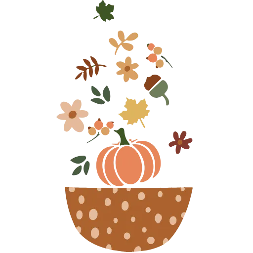 Стикер 21 autumn🍂 - векторные осенние эмодзи