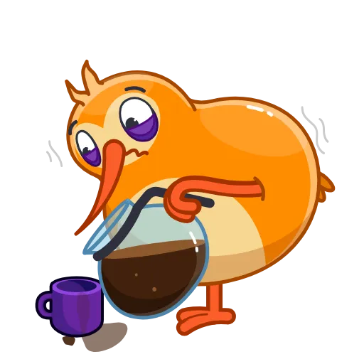 😴 Стикер «QIWI» для Telegram