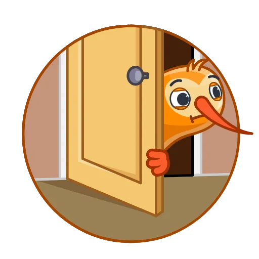😨 Стикер «QIWI» для Telegram