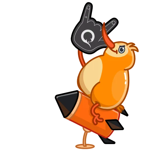 🤘 Стикер «QIWI» для Telegram