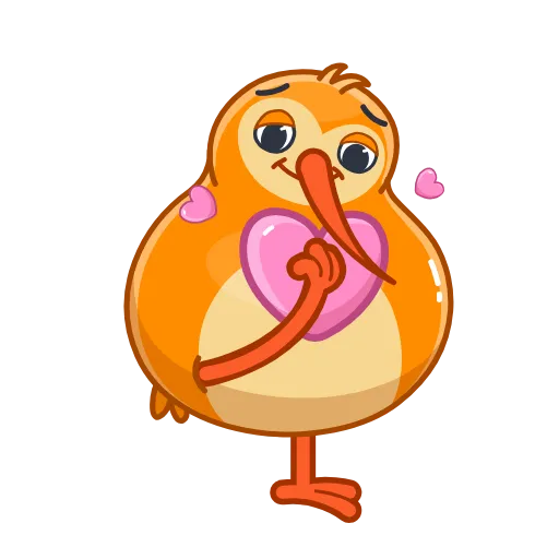 ❤️ Стикер «QIWI» для Telegram