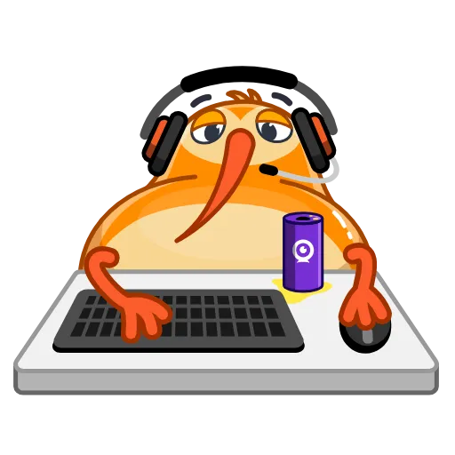 👨‍💻 Стикер «QIWI» для Telegram