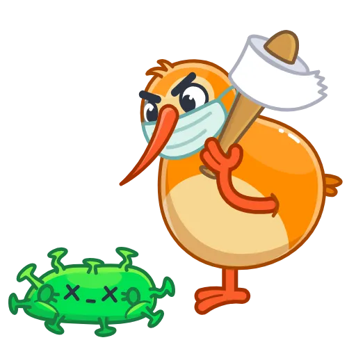 🦠 Стикер «QIWI» для Telegram