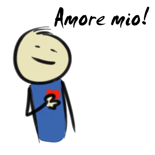 ❤ Стикер «Qonshu - Italian» для Telegram