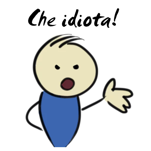 😠 Стикер «Qonshu - Italian» для Telegram