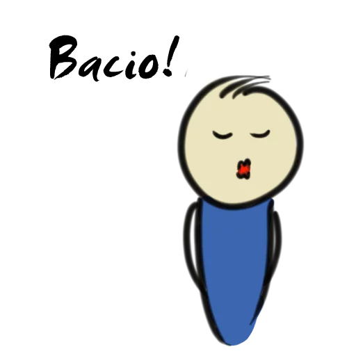😘 Стикер «Qonshu - Italian» для Telegram