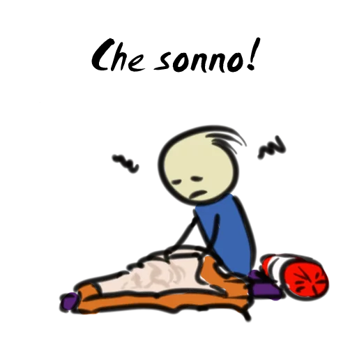 😴 Стикер «Qonshu - Italian» для Telegram
