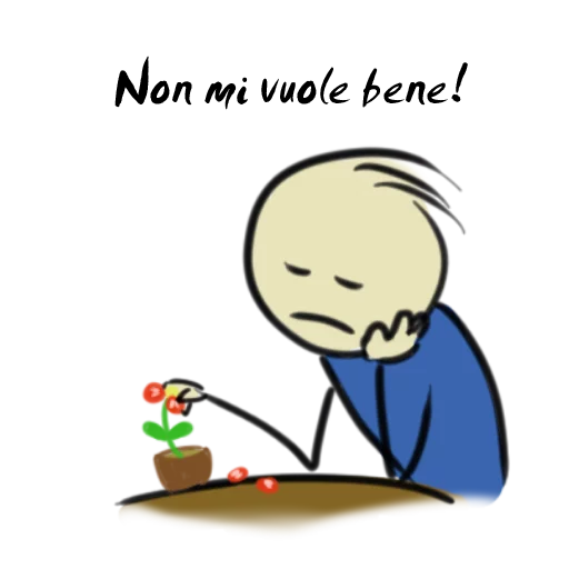 😔 Стикер «Qonshu - Italian» для Telegram
