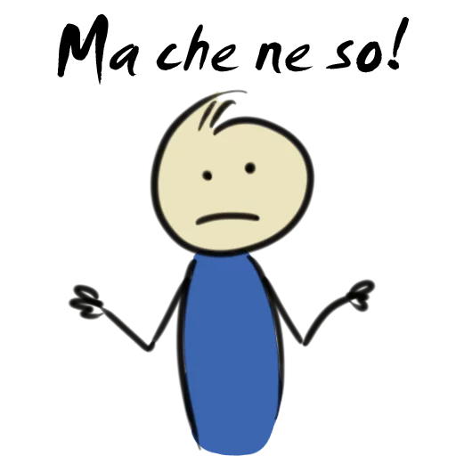 😐 Стикер «Qonshu - Italian» для Telegram