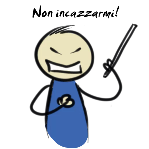 😡 Стикер «Qonshu - Italian» для Telegram