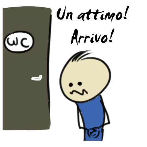 🚽 Стикер «Qonshu - Italian» для Telegram